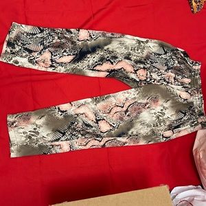 Snake print Dress pants